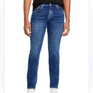 7 Seven For All Mankind Men’s Slimmy Jeans Straight Dark Wash Stretch Size 36X32